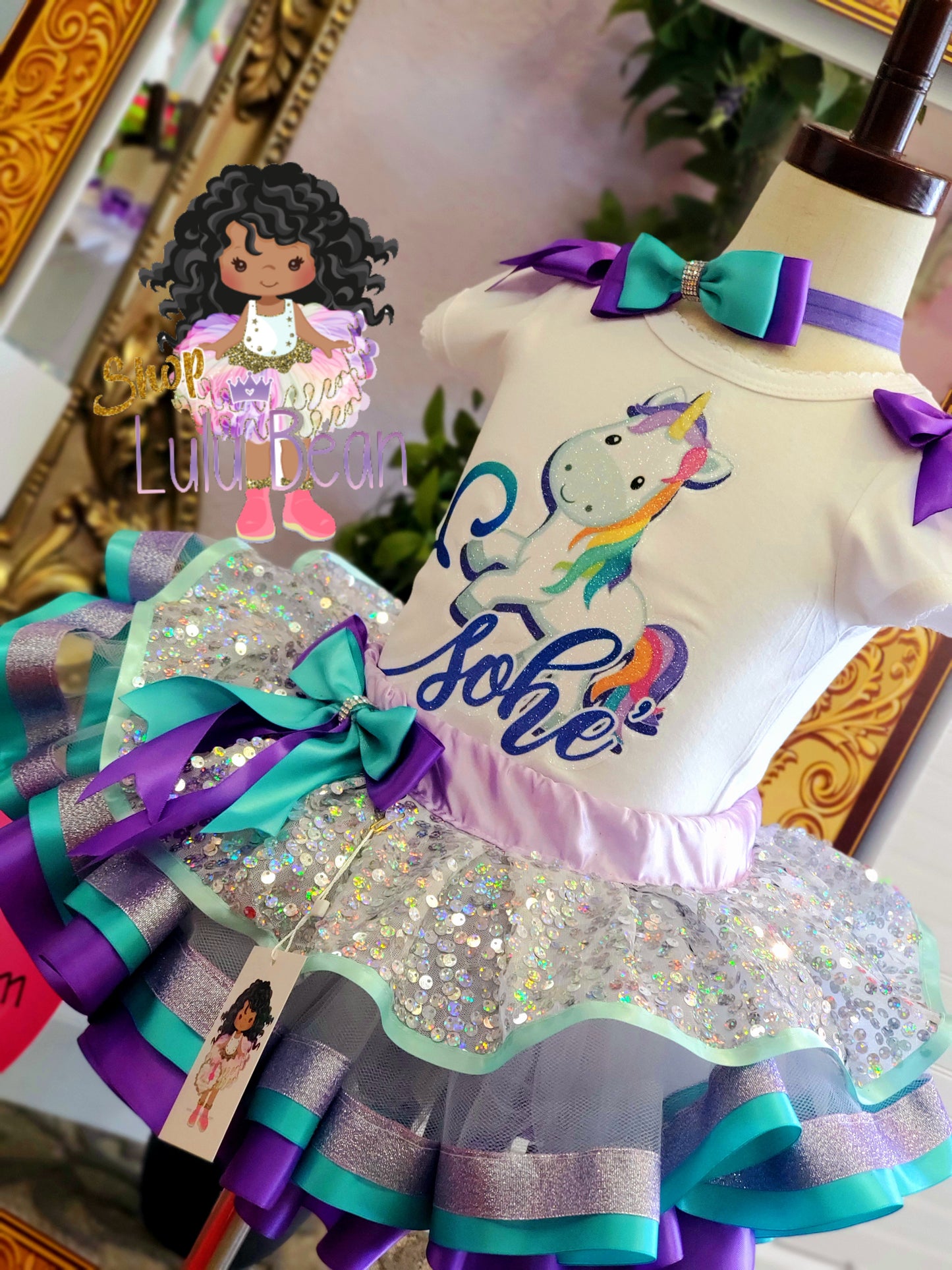 Baby Unicorn Birthday Tutu Baby Unicorn Tutu Set Baby Unicorn dress