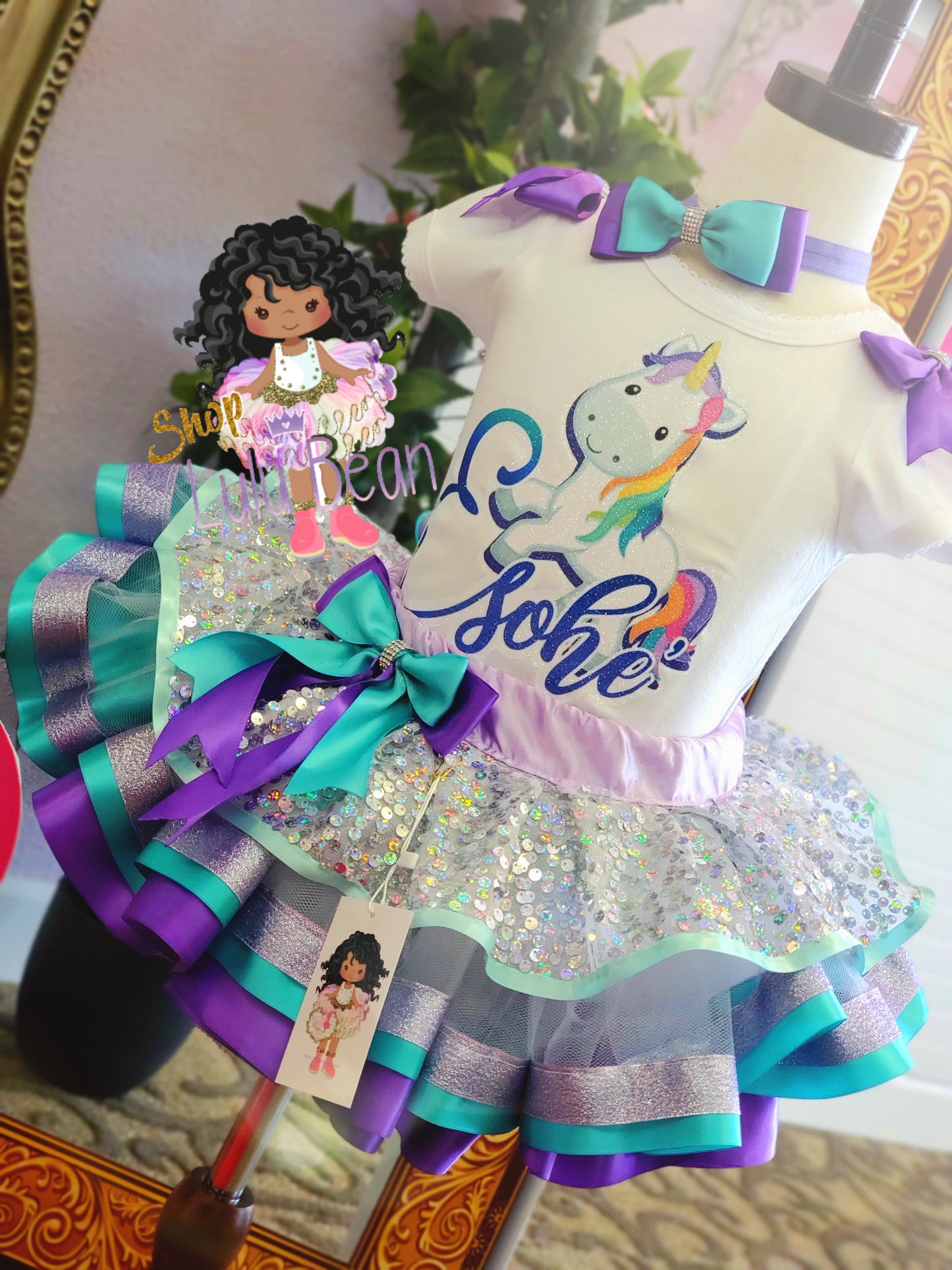 Baby Unicorn Birthday Tutu Baby Unicorn Tutu Set Baby Unicorn dress