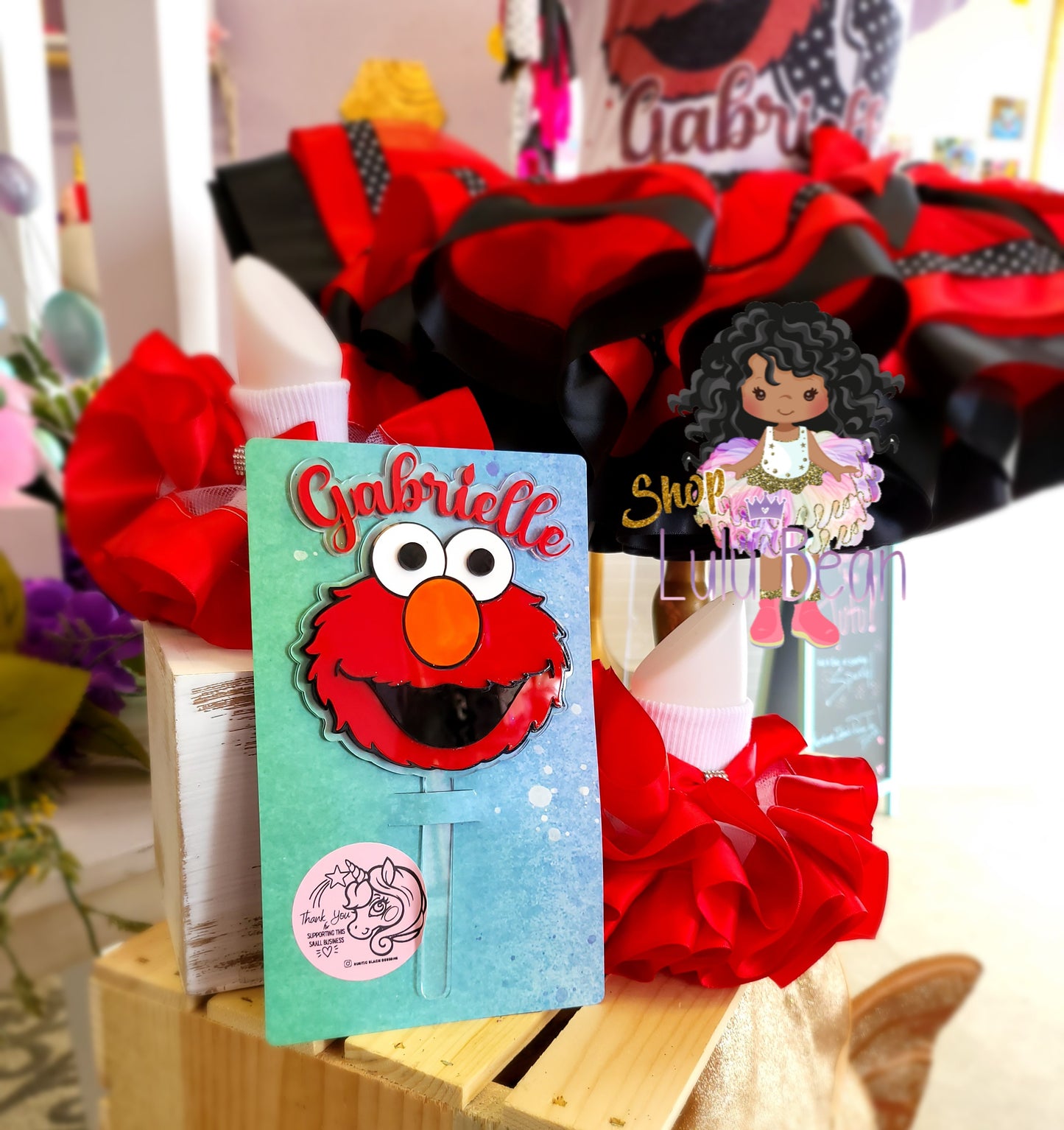 Inspired Elmo Tutu Inspired Elmo Birthday Outfit Inspired Elmo Dress