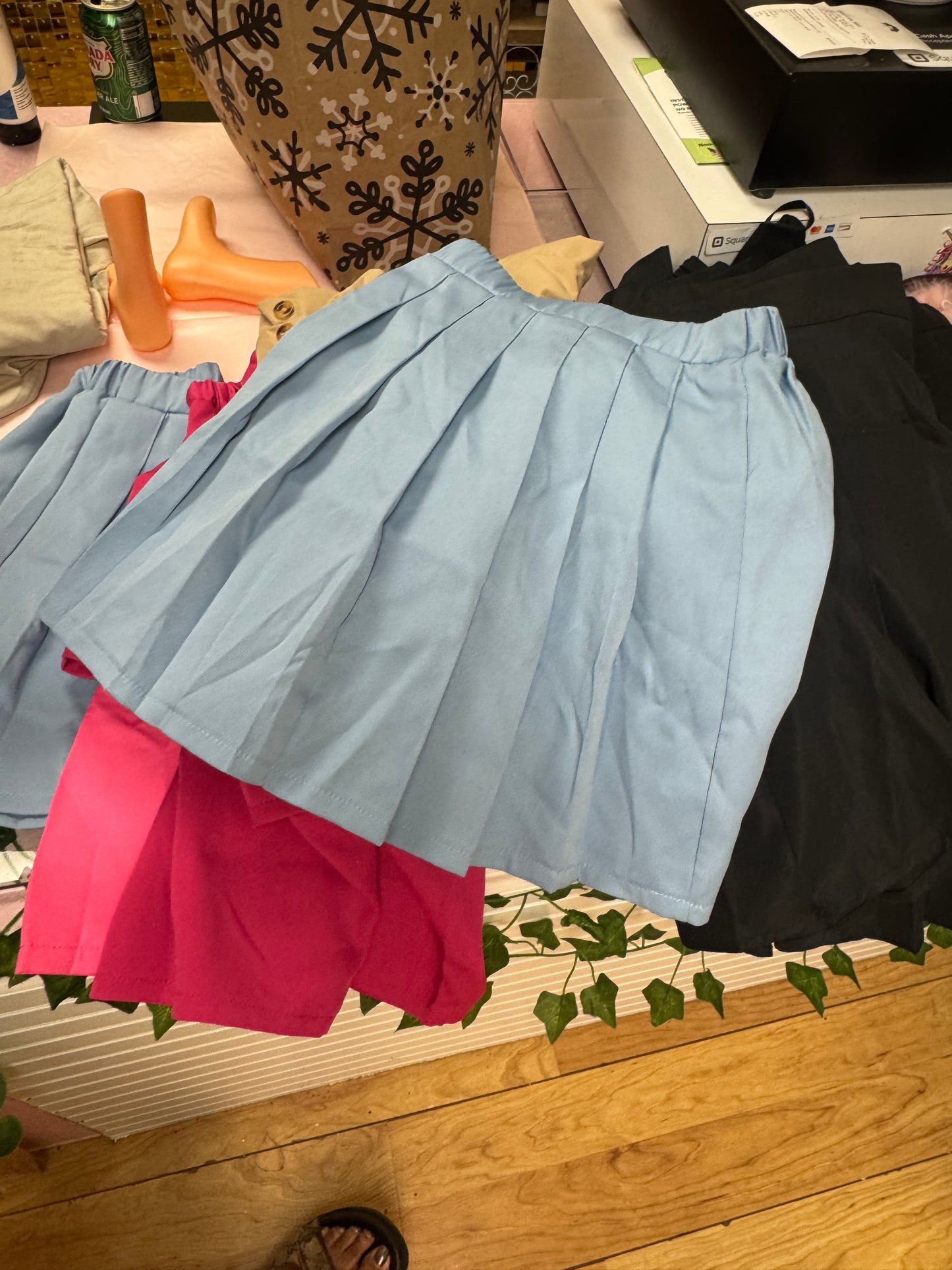 Pleated girl skirts-New