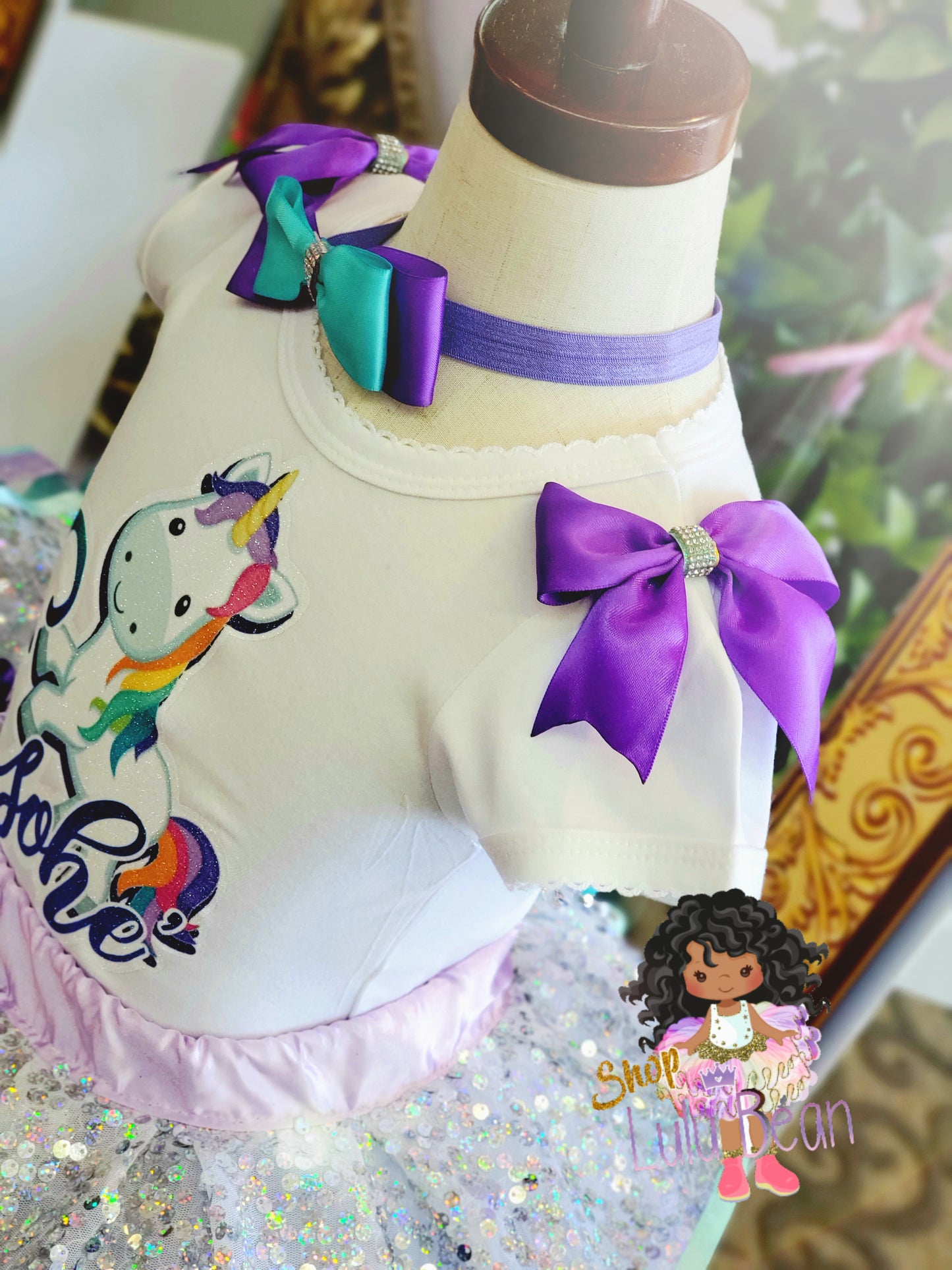 Ribbon tutu / unicorn tutu / birthday outfit / girl