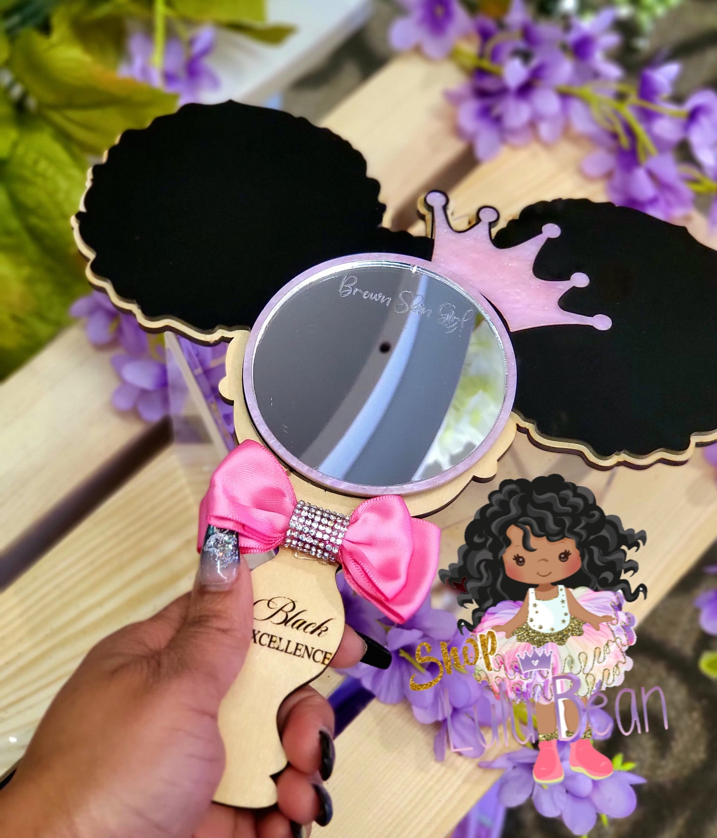 Affirmation Black Excellence Self Love Mirror Affirmation Black Girl Afro