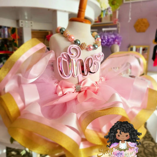 First Birthday Pink tutu outfit First Birthday Pink tutu set First Birthday tutu